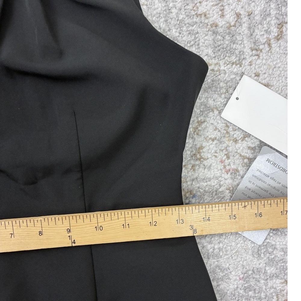 Harper Rose Black Pearl Embellished Mock Neck Pencil Sheath Dress Size 4P NWT - Picture 7 of 10